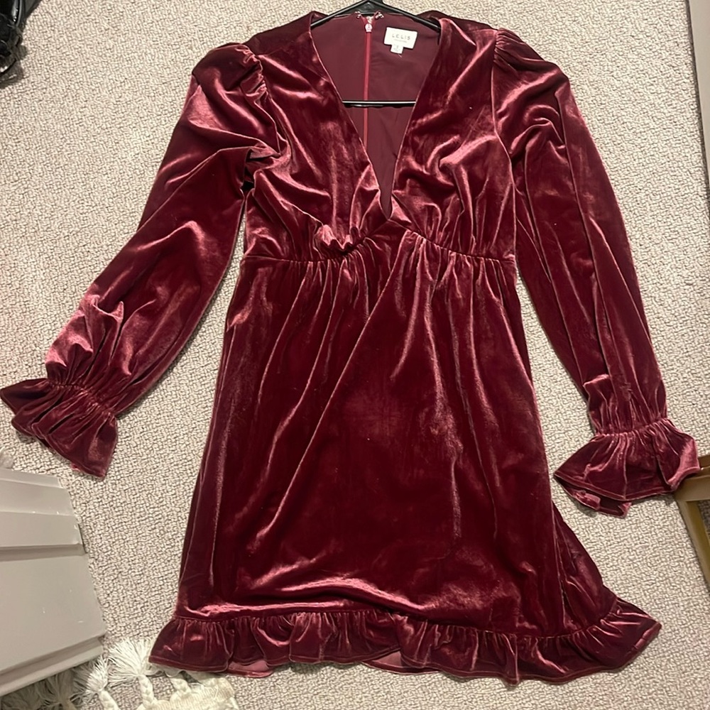 Francesca’s Velvet dress